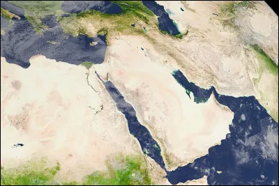 Quel parall&egrave;le traverse le Moyen-Orient ?