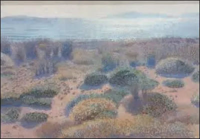 Entre 1891 et 1892, quel pointilliste a r&eacute;alis&eacute; ce tableau nomm&eacute; ''Plage de la Vignasse, les &Icirc;les d'Or'' ?
