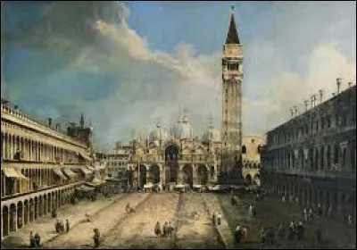 Entre 1723 et 1724, quel rococo a r&eacute;alis&eacute; cette �uvre intitul&eacute;e ''Place Saint-Marc'' ?