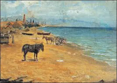 Quel peintre a r&eacute;alis&eacute;, en 1896, cette toile intitul&eacute;e ''Plage de la Barceloneta'' ?