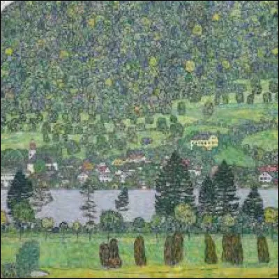 &Agrave; quel symboliste doit-on, en 1916, cette toile intitul&eacute;e ''Pente foresti&egrave;re &agrave; Unterach am Attersee'' ?