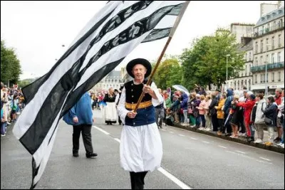 Combien de bandes horizontales constituent le drapeau breton ?