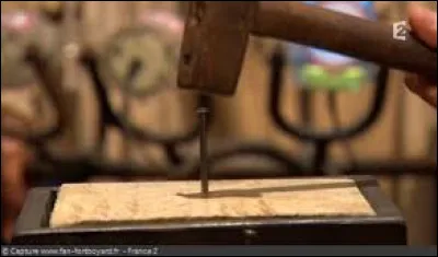 Dans quel jeu t&eacute;l&eacute;vis&eacute;, les candidats sont-il invit&eacute;s &agrave; enfoncer un clou dans un billot de bois ?