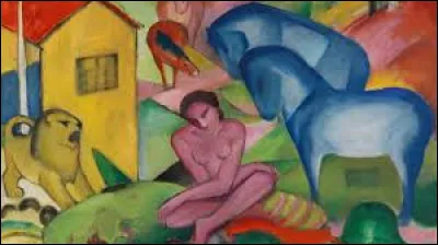 Datant de 1912, ''Le R&ecirc;ve'' est une toile expressionniste r&eacute;alis&eacute;e par l'artiste...