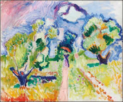 En 1905, quel fauviste a r&eacute;alis&eacute; cette toile nomm&eacute;e ''Promenade dans les oliviers'' ?