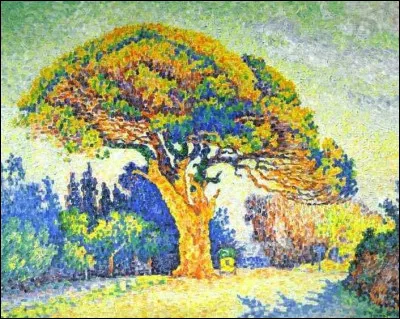 Quel est ce peintre qui nous propose un pin tr&egrave;s color&eacute; ?