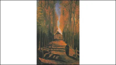 De quel peintre bien connu est ce tableau repr&eacute;sentant une all&eacute;e &agrave; l'automne ?