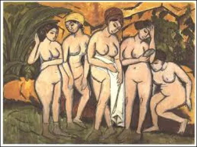 Parmi ces trois expressionnistes, lequel a r&eacute;alis&eacute;, en 1911, cette toile intitul&eacute;e ''Cinq baigneuses au lac'' ?