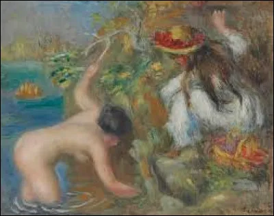 Et on cl&ocirc;ture ce quiz en cherchant un impressionniste. En 1897, quel artiste a r&eacute;alis&eacute; cette toile intitul&eacute;e ''Baigneuses'' ?