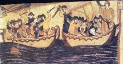 L'importante bataille navale de la Meloria, &agrave; la fin du XIIIe si&egrave;cle, oppose les G&eacute;nois aux ...