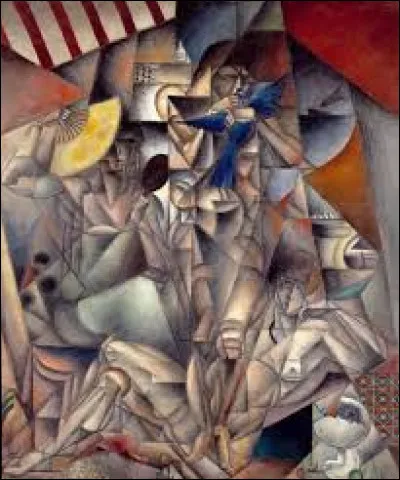 Entre 1912 et 1913, quel artiste a r&eacute;alis&eacute; cette toile intitul&eacute;e ''L'Oiseau bleu'' ?