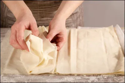 Quel est le nom de cette mince p&acirc;te feuillet&eacute;e utilis&eacute;e dans la cuisine m&eacute;diterran&eacute;enne et orientale ?