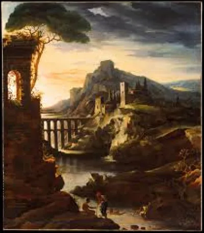 Parmi ces trois romantiques fran&ccedil;ais, lequel a r&eacute;alis&eacute;, en 1818, cette toile nomm&eacute;e ''Le Soir, paysage avec un aqueduc'' ?