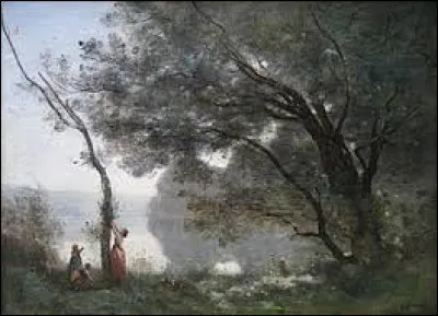 En 1864, quel membre de l'&Eacute;cole de Barbizon a r&eacute;alis&eacute; cette �uvre intitul&eacute;e ''Souvenir de Mortefontaine'' ?