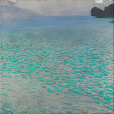 Quel symboliste a r&eacute;alis&eacute;, en 1900, cette toile nomm&eacute;e ''Sur le lac Attersee'' ?