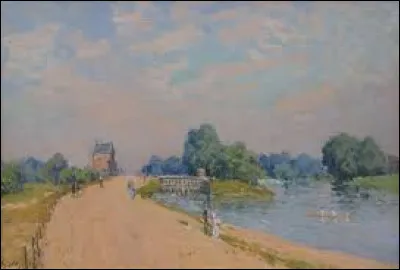 Lequel de ces trois impressionnistes a r&eacute;alis&eacute; cette toile intitul&eacute;e ''La Route de Hampton Court &agrave; Molesey'', en 1874 ?