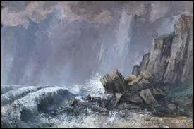 Entre 1869 et 1870, quel r&eacute;aliste a r&eacute;alis&eacute; cette toile intitul&eacute;e ''La Trombe, &Eacute;tretat'' ?