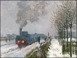 Lequel de ces trois impressionnistes a, en 1875, r&eacute;alis&eacute; ce tableau nomm&eacute; ''Le Train dans la neige'', &eacute;galement appel&eacute;e ''La Locomotive'' ?