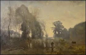 Lequel de ces trois membres de l'&Eacute;cole de Barbizon a r&eacute;alis&eacute;, en 1868, cette toile intitul&eacute;e ''Un matin &agrave; Ville-d'Avray'' ?