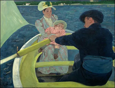 Quelle femme peintre est l'auteure de ce tableau intitul&eacute; ''Promenade en barque'' ?