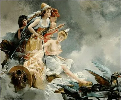 Quelle peintre a r&eacute;alis&eacute; vers 1892 ce tableau intitul&eacute; Le Char des f&eacute;es ?