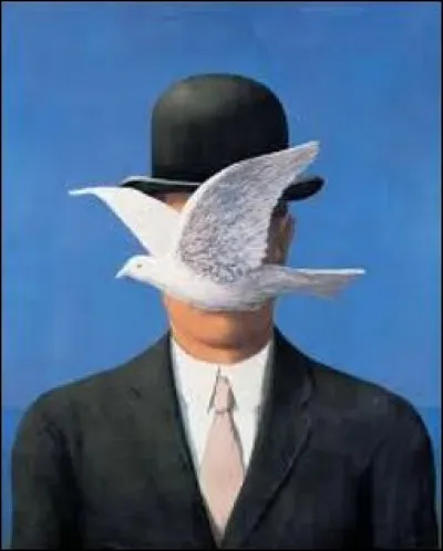 Qui a peint ce tableau intitul&eacute; "L'Homme au chapeau melon" ?