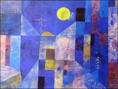 De qui est cette peinture abstraite de 1919 intitul&eacute;e ''Clair de lune'' ?