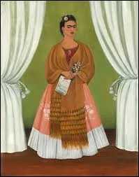 Peint en 1937, ''Autoportrait d&eacute;di&eacute; &agrave; L&eacute;on Trotski'', &eacute;galement appel&eacute; ''Entre les rideaux'', est l'�uvre de la surr&eacute;aliste...