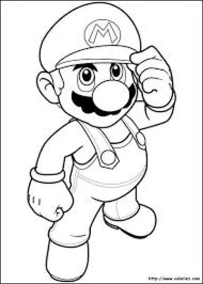 Quelle est la couleur de la salopette de Mario, personnage de jeu vid&eacute;o ?