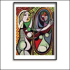 Ce tableau intitul&eacute; "Jeune fille devant un miroir" a &eacute;t&eacute; peint par Picasso.