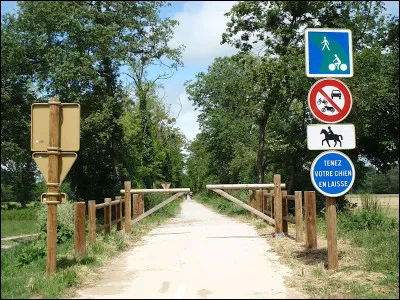 Quelle est cette piste r&eacute;serv&eacute;es aux d&eacute;placements non motoris&eacute;s, v&eacute;los, pi&eacute;tons,rollers et parfois cavaliers ?