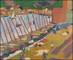 En 1905, quel fauviste a r&eacute;alis&eacute; cette toile intitul&eacute;e ''Le Faubourg de Collioures'' ?