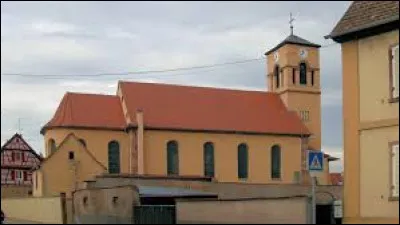 Village sur les bords de l'Ill, Sand se situe en r&eacute;gion ...