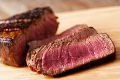La cuisson "bleu" donne une viande tr&egrave;s peu cuite.