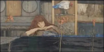 Datant de 1891, ''Je ferme ma porte sur moi-m&ecirc;me'' est une toile symboliste. Quel artiste a r&eacute;alis&eacute; cette �uvre ?