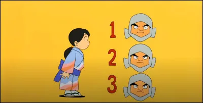 Dans le film 7 intitul&eacute; "Croisement dans l'ancienne capitale", comment s'appelle la petite amie de Benkei dans le quiz du professeur ?