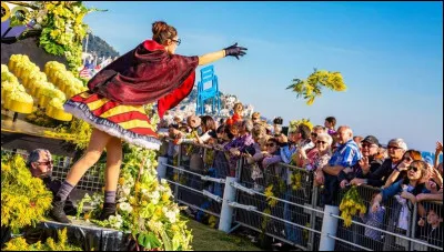 Lors du carnaval de Nice, il est traditionnel de faire une ''bataille de fleurs''.