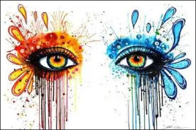 De quelles couleurs sont les yeux dans une chanson du groupe Indochine ?