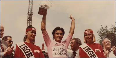 Quel est ce coureur italien qui a remport&eacute; &agrave; 20 ans trois &eacute;tapes dans le Giro 1978, terminant &agrave; la 5e place, avant de s'imposer l'ann&eacute;e suivante ?