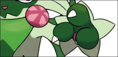 Top 19 : Pok&eacute;mon chat plante de type Plante apparu dans la neuvi&egrave;me g&eacute;n&eacute;ration.