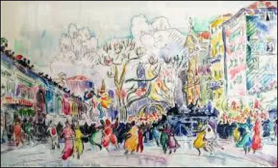 &Agrave; quel pointilliste doit-on cette toile intitul&eacute;e ''Carnaval &agrave; Nice'' ?