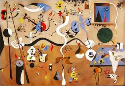 On d&eacute;bute ce quiz avec cette toile surr&eacute;aliste, r&eacute;alis&eacute;e entre 1924 et 1925, intitul&eacute;e ''Le Carnaval d'Arlequin''. Quel artiste a peint ce tableau ?