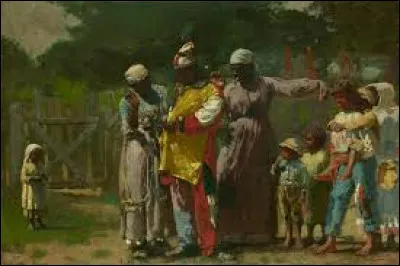 Parmi ces trois r&eacute;alistes am&eacute;ricains, lequel a r&eacute;alis&eacute;, en 1877, cette toile nomm&eacute;e ''S'habiller pour le carnaval'' ?