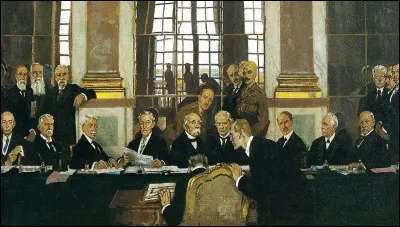 Le trait&eacute; de Versailles.Ce trait&eacute; met officiellement fin &agrave; la Premi&egrave;re Guerre mondiale et impose des conditions tr&egrave;s strictes &agrave; l�Allemagne.Quelle est sa date ?