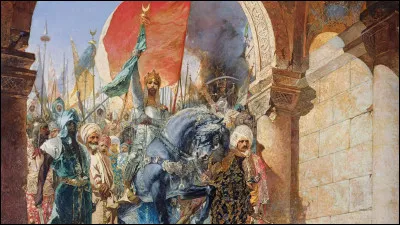 La chute de ConstantinopleLa capitale de l�Empire byzantin tombe aux mains de l�Empire ottoman, marquant un tournant majeur entre le Moyen &Acirc;ge et les Temps modernes.En quelle ann&eacute;e cet &eacute;v&eacute;nement a-t-il lieu ?