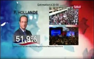 Toujours un 6 mai, c'est le deuxi&egrave;me tour de l'&eacute;lection pr&eacute;sidentielle, Fran&ccedil;ois Hollande est &eacute;lu : c'&eacute;tait en ...