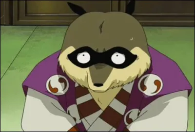Qui est ce tanuki peureux au service de Miroku ?