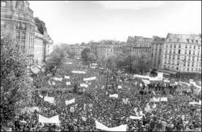 Que repr&eacute;sente le 13 mai dans le &eacute;v&egrave;nements de mai 1968 ?
