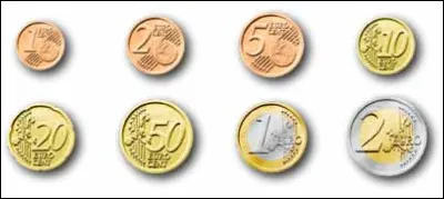 Que peut-on dire de la suite des pi&egrave;ces de 1 centime &agrave; 2 euros ?