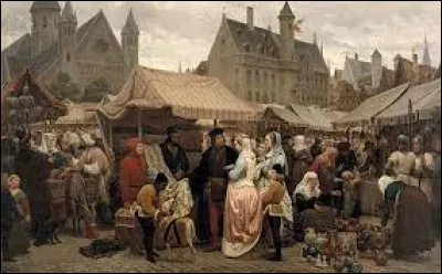 Compl&egrave;te : "Les [...] sont de grands rassemblements de marchands organis&eacute;s par les villes. Des marchands issus des quatre coins de l'Europe y participent. Ils y vendent des marchandises qui proviennent d'Europe, bien s&ucirc;r, mais aussi d'Orient."